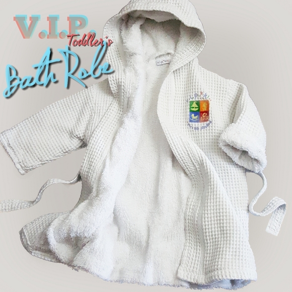 VIP KID Toddler Double Layer Lattice Bathrobe - Picture 1 of 4